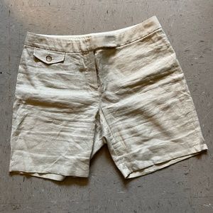 Elie Tahari Linen Shorts